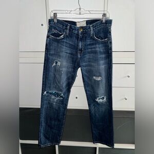 Star Distressed Designer Jeans Size 25